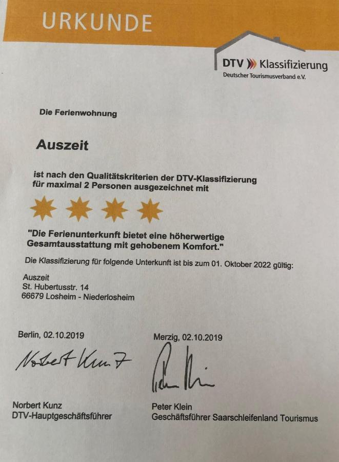 Ferienwohnung Auszeit Losheim Luaran gambar